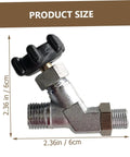 Full Drain Valve And Steam Release Valve with easy assembly and sturdy construction, showing size with threaded inlet and shower shutoff