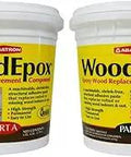 2 Gallon Wood Epoxy Kit, A 2 Part Structural Epoxy Adhesive And Wood Hardener With Wood Filler Putty For Fixing Damaged Wood, Windows, Doors, Trim, Columns And Posts, Weatherproofs And Rebuilds With A 20 To 30 Minute Pot Life