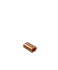Beefy Copper Swage Sleeves And Ferrule Clips For One Sixteenth Inch Wire Rope Oval Duplex Crimping Loop Fittings Pack Of 300, copper sleeve close-up