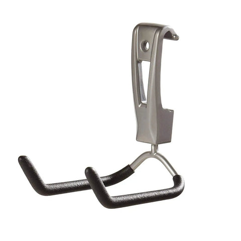 FastTrack Wall Mounted Utility Hook for Rope Hose and Tools Garage Storage With Soft Grip Coating Mounts to Rail or Wall