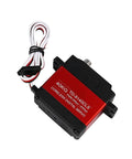 Built Tough 40Kg RC Servo With Heavy Duty Metal Gears And A Lightning Fast Coreless Motor For Rock Solid Handling In Custom RC Cars Plug And Play 180 Or 360 Degree Spinning Upgrade Gear, featuring metal design and wiring.