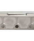 Built Like A Tank 304 Stainless Steel Single Side Hinge For Toughened Glass Doors And Bathroom Panels Heavy Duty Hardware Fitting Worth Every Penny Includes Mounting Kit, close-up of hinge detail.