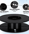 Heavy Duty Extension Cord Reel With Pro Grade Industrial Plastic Build Tangle Free Winding For Garage Shop And Craft Room