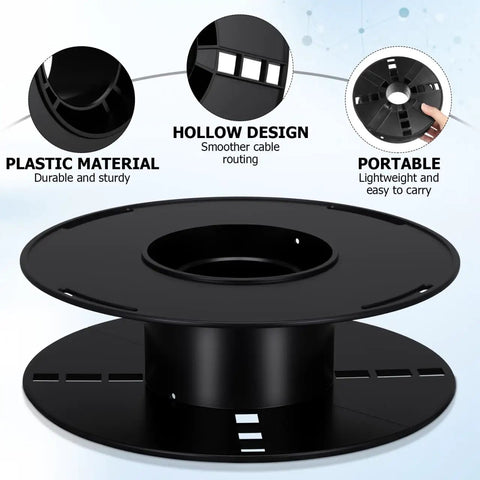Heavy Duty Extension Cord Reel With Pro Grade Industrial Plastic Build Tangle Free Winding For Garage Shop And Craft Room