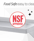 Heavy Duty Wall Mount Shelf 36 Inch Wide by 14 Inch Deep Stainless Steel Floating Shelves NSF Certified for Commercial Kitchens