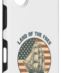 Patriotic Sailboat Flag Case For iPhone 16 With Red White And Blue Merica Pride Durable Protective Shell Grippy Bumper