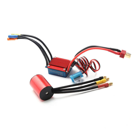 4800KV Brushless Motor 4 Pole 12 Slot Hi Torque Sensorless Drive With 25A ESC For 1 16 And 1 18 RC Cars And Trucks
