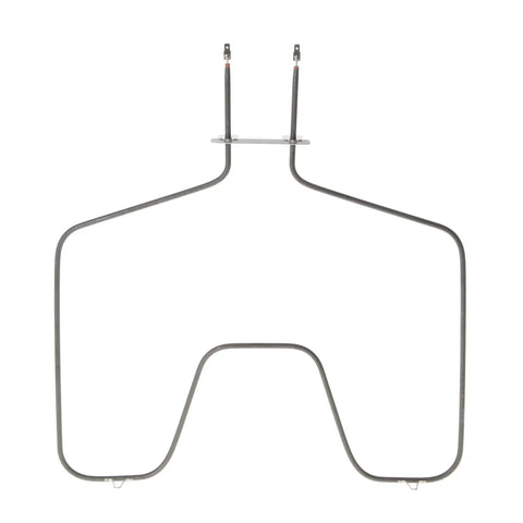 Bake Element Replacement For Electric Ovens WB44K5012 Genuine OEM Part Easy DIY Install, shown flat with connection prongs.