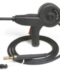 Magnum Pro 100SG Spool Gun For Aluminum MIG Welding 4 Pin 10 Foot Cable shown with ergonomic design and direct connect setup