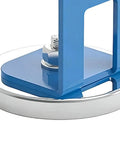 Close-up of Heavy-Duty Magnetic Torch Holder With Strong Anti-Slip Base showing the solid steel base and blue support structure.