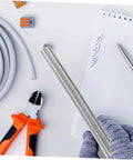Heavy Duty Spring Tubing Bender Set 10Pc PVC Wire Bending Tool Adjustable Copper Pipe Curver with pliers and tubing.