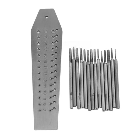 All In One 14 Piece Tap And Die Set For Jewelry Making And Watch Repair Handy Miniature Thread Tool Kit With Screw Plate