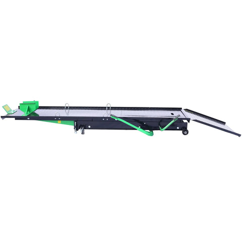 Heavy Duty Hydraulic Motorcycle Lift With A Badass 1000 Lb Load Rating And Smooth Cranking Hoist Jack Stand For Garage Repairs Plus Adjustable Mobile Ramp In Bright Green