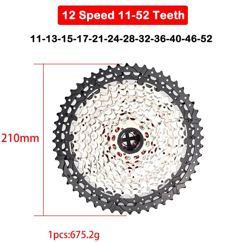 12 Speed Bike Cassette 11-52T - Smooth Shifting & Durable ✓