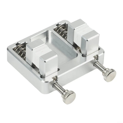 Heavy Duty Adjustable Welding Wire Fixture Clamp With 11mm Jaw Opens Wide To Grip All Your Gauges Securely And Stop That Slick Slippage While You Work. High Grade Aluminum Clamp with dual gripping blocks.