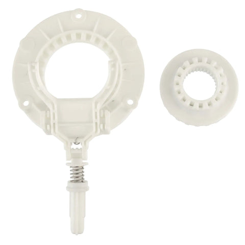 Upgraded Washing Machine Coupling Assembly 4323EA2001C Replacement Part showing two white plastic components