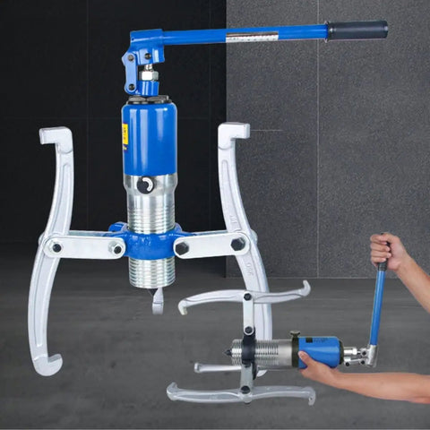 Heavy Duty Hydraulic Gear Puller Built Like A Tank With 10 Ton Max Force And Easy Swap Two Or Three Jaws for gear separation.