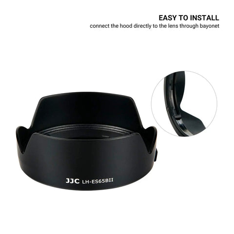 Tulip Flower Lens Hood For RF 50mm F1.8 STM On EOS R6 R5 RP Cameras Reversible Shade Replacing ES 65B Easy Bayonet Mount