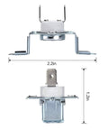 Dimensions of thermostat from Upgraded Dryer Heating Element Kit For Popular Front Load Dryers DV42H5000EW A3 DV45H7000EW A2