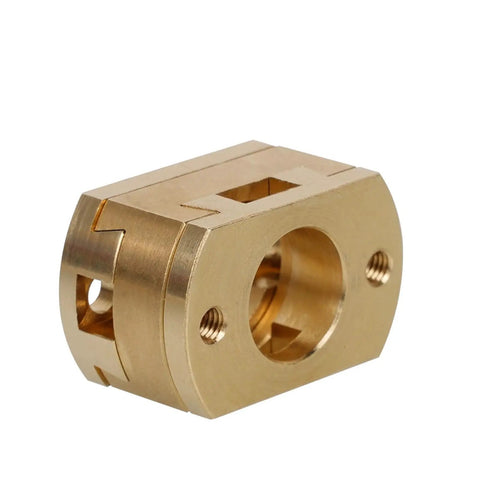 Premium 18Mm Brass T8 Z Axis Screw Coupler Hot Bed Connector For Oldham Fit Ender 3 CR10 S4 S5 BLV 3D Printer Parts Up A Kit, brass