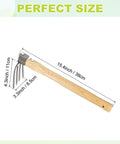 Japanese Hand Tiller And Garden Rake Tool With 15.4 Inch Stainless Steel Cultivator And Hoe for Digging Weeding And Planting