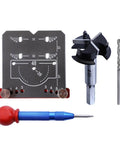 Precision Cabinet Locator Kit For Door Hinge Alignment With Pro Adjustable Template Jig And Measurement Guide Quick Setup