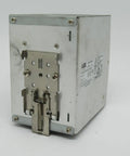 Used Switch Mode Power Supply 24VDC 10A 240W Solid SMPS For Control Panels And Automation Needs, Reliable Compact Unit Ideal For DIY Projects And Pro Builds front view, metal case