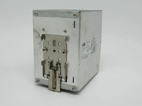 Used Switch Mode Power Supply 24VDC 10A 240W Solid SMPS For Control Panels And Automation Needs, Reliable Compact Unit Ideal For DIY Projects And Pro Builds front view, metal case