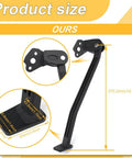 Lightweight Aluminum Motorcycle Kickstand For YZ250F YZ450F 2006 2009 Dirt Bike Side Stand With Anodized Rust Resistant Finish No Fuss Install For Stable Parking And Long Lasting Durability dimensions shown