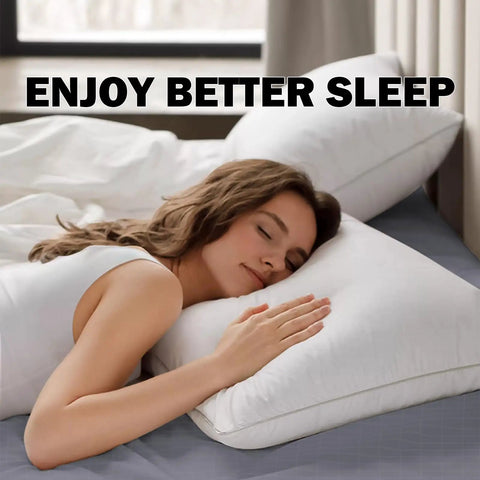 Woman resting on bed with Grounding Fitted Sheet Queen Size With Cord For Deep Pocket Sleep Health And Earth Energy Game Changer Gray