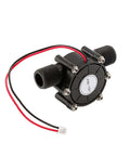 12V Water Flow Micro Hydroelectric Generator for Portable Power and Charging, 10W Output, black durable construction