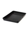 Leakproof Durable Plastic Plant Tray For Indoor And Outdoor Use, A Handy Multi-Use Seed Starting And Potting Tray, 22.63x15.5x2 Inch, Black