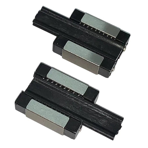 MGN12 C Carriage Block Bearings 2 Pack 12mm Ball Bearing Sliding Carriage for Linear Motion CNC and 3D Printer Black