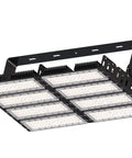 Heavy Duty 400W Led Tunnel Lights Built To Last For Outdoor Streets And Parking Lots Crisp Daylight White Glow Rock Solid IP65 Waterproof Floodlights mounted on a bracket