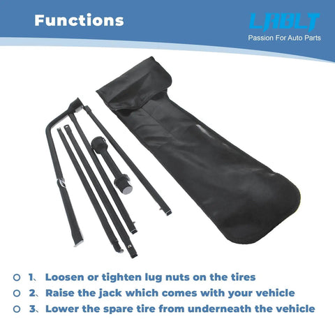 Beefy Heavy Duty Spare Tire Tool Kit Lug Wrench Replacement for Ram 2500 3500 2007 2008 2009 2010 2011 2012 2013 2014 2015