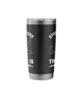 Fly High Sailplane Themed Stainless Steel Insulated Tumbler For Glider Enthusiasts And Aviation Fans Keeps Drinks Cold On Long Flights