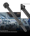 Extended Reach Pneumatic Air Hammer Bit Kit For Auto Body And Sheet Metal And Tire Service 7 Inch Chisel Tool in garage setting