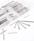 Pro Grade Cotter Pin Clip Fastener Kit With 110 Pieces In Six Sizes For Automotive And Small Engine Repair 304 Stainless Steel Pins In Durable Transparent Storage Box Rustark