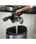 Using 20V Max Flex Cordless Stick Vacuum With Floor Head And Pet Hair Brush Ultra Lightweight Portable Cleaner to empty dirt cup