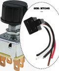 Plug And Play 5 Pin Rotary Blower Switch Repair Pigtail Connector MT1345 shown with wires and terminal connections.