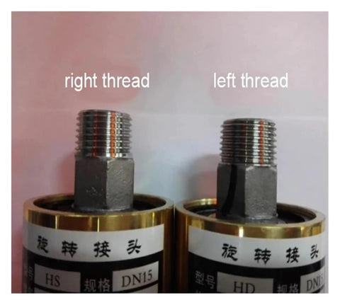 Rotating 360 Degree Joint Water Air Oil Swivel Coupling Brass Connector Left Thread for Universal Spray System Leak Resistant Smooth Operation with Dual Precision Bearings, left thread brass fitting