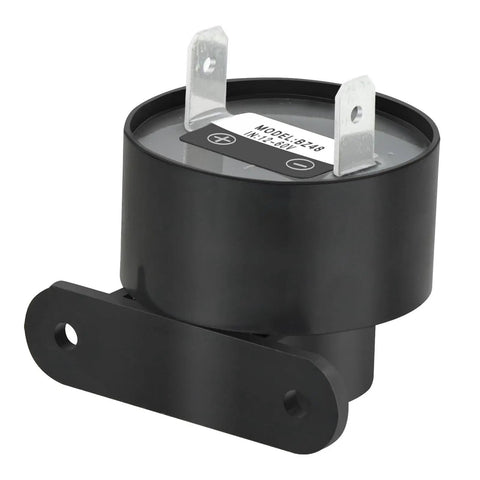 Close-up of a single unit from the Five Pack Golf Cart Reversing Horn Siren Buzzer Kit 12V-48V Universal Fit For Most Golf Carts.