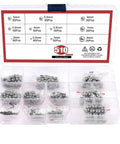 510 Piece 304 Stainless Steel Balls Kit 2mm To 8mm For Precision Bearings Motors Valves Switches And Instruments Pro Grade Durable Stainless Steel Spheres For High Precision Projects, assorted sizes in organizer box
