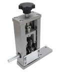 Eujgoov Electric Wire Stripper For Aluminum Alloy Cables 1-25Mm close-up of the tool's mechanism with hand crank for cable stripping.