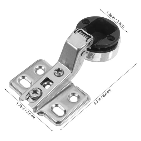Two Pack Soft Close Cabinet Hinges With Hydraulic Damping For Frameless Cabinets Self Closing Mechanism For Kitchen Doors DIY Friendly Install Quiet And Versatile For Cabinets And Furniture By IMIKEYA
