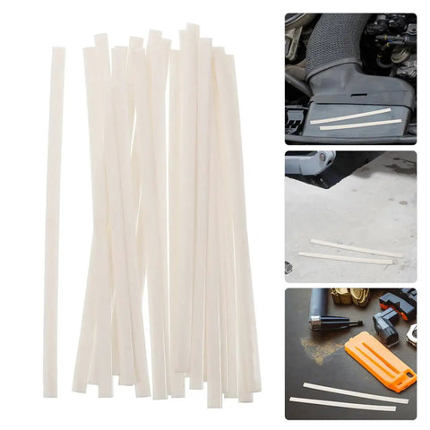 Grab This 40-Pack of White Pp Plastic Welding Rods For Car Bumper Repair! Heavy-duty white rods for auto body fixes.