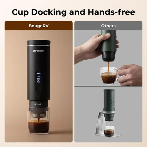 Portable Drip Coffee Maker On The Go 2 In 1 Compatible With K Cup And Ground Coffee Self Heating With LCD Display USB C