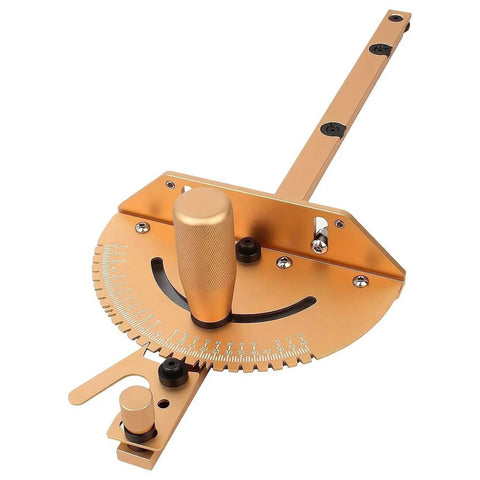 Pro Grade Miter Gauge for Table Saw and Router All Around Woodworking Sled with Multi Angle Scale Precise Ruler Measuring Guide