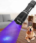 Two Pack UV Flashlight Blacklight 395nm 2 In 1 LED Tactical Flashlight And Pet Urine Detector illuminating pet stain