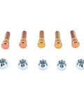 Solid Wheel Studs And Lug Nuts Kit 1/2 Inch-20 Thread Set Fits Most Cars With 5 Bolts Design For Secure Clamping And Heavy Duty Car Care, 5 studs and lug nuts